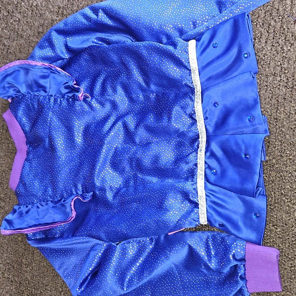 Blue and Purple Ruffled Jacket - Picture 3 of 3